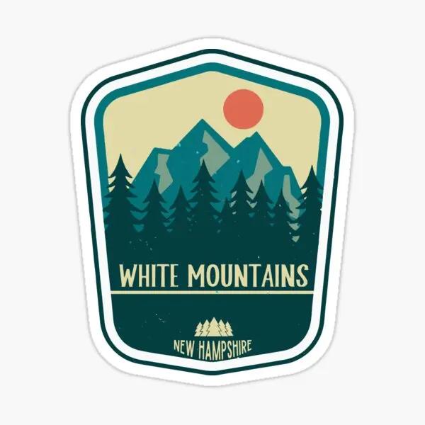 White Mountains New Hampshire  5PCS Stickers for Anime Print Cartoon Water Bottles Art Wall Room Background Stickers